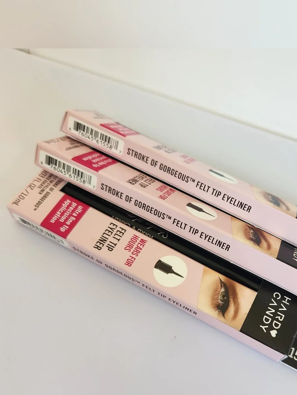 Lot of 3#1558 Little Black Dress Hard Candy Stroke of Gorgeous Felt Tip Eyeliner